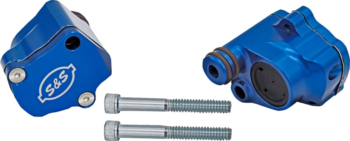 Breather Head Kit Billet Anodized Blue M8 2017-2024