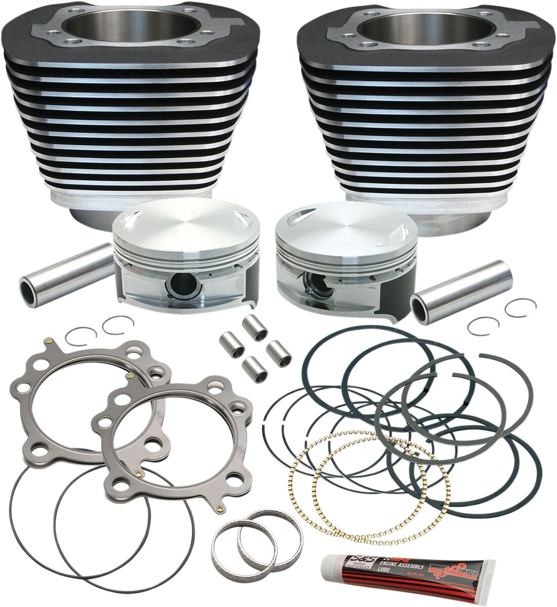 REPLACEMENT CYLINDER/PISTON KIT TWIN-CAM 106"-STROKER BLACK
