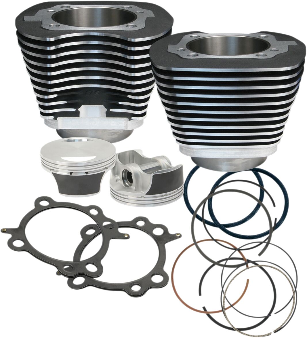 CYLINDER/PISTON KIT TWIN-CAM 106" BLACK