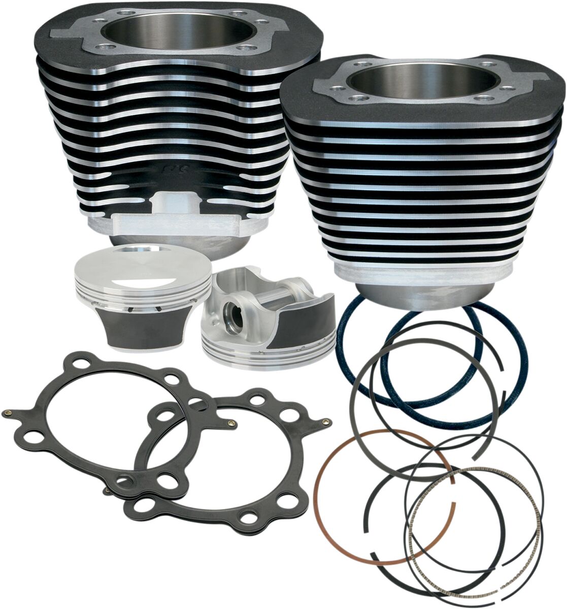 CYLINDER/PISTON KIT TWIN-CAM 97" BLACK