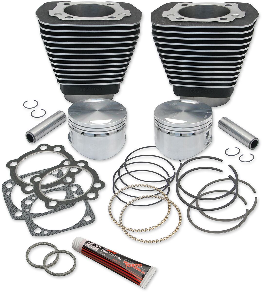 CYLINDERS WITH PISTONS KIT 96" 3-5/8" BORE WRINKLE BLACK
