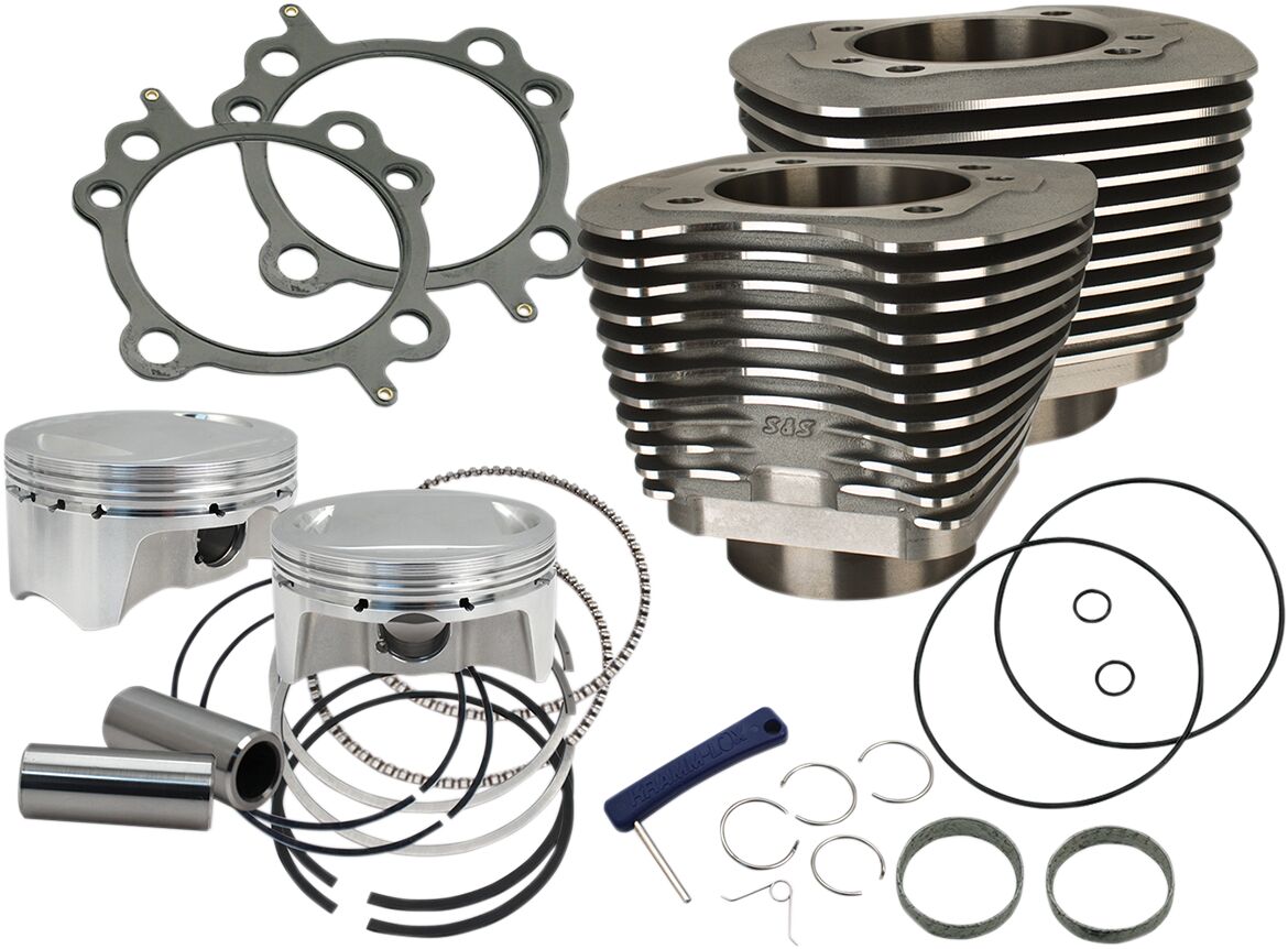 CYLINDER KIT 4" BORE BOLT-IN SIDERWINDER WRINKLE BLACK