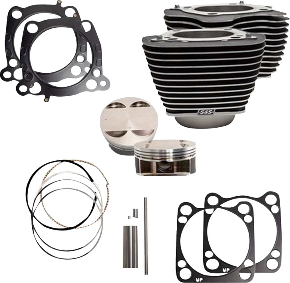 Cylinder Kit 4.25"Bore 4.375"Stroke WBlack W/Highlights M8