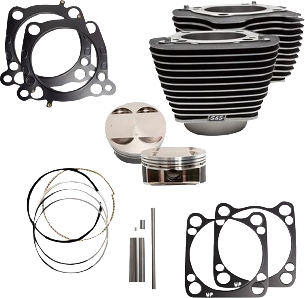 CylinderKit 4.25"Bore 4.625"Stroke BlkGranite w/HighlightM8