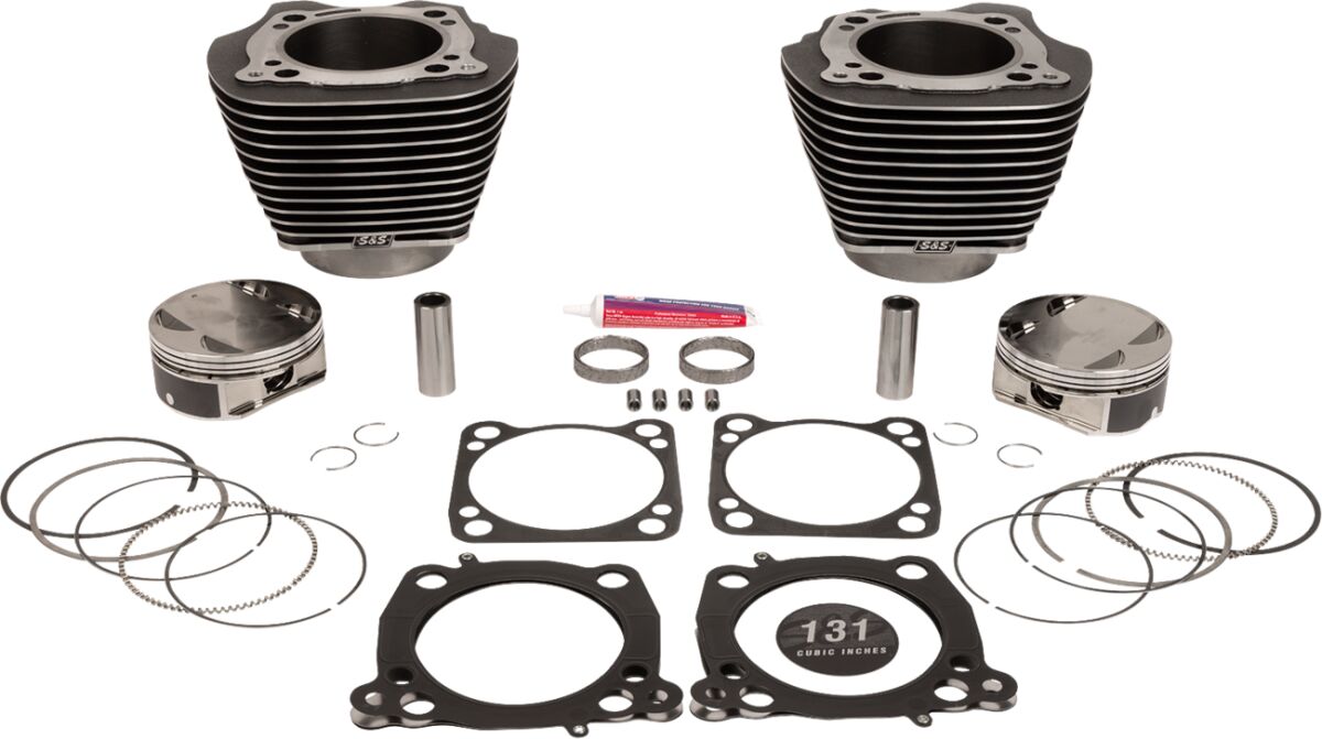 CylinderKit 4.25"Bore 4.625"Stroke BlkGranite w/HighlightM8