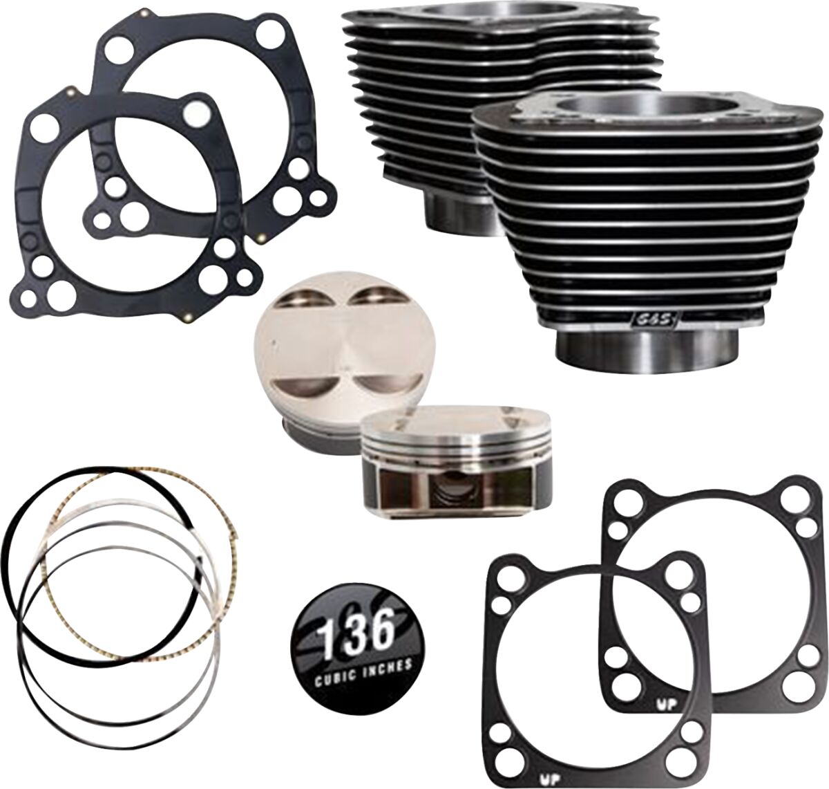 CYLINDRKIT 136"STCK BLT 4.84",4.32"BORE,4.625"STRKBGW/HI M8