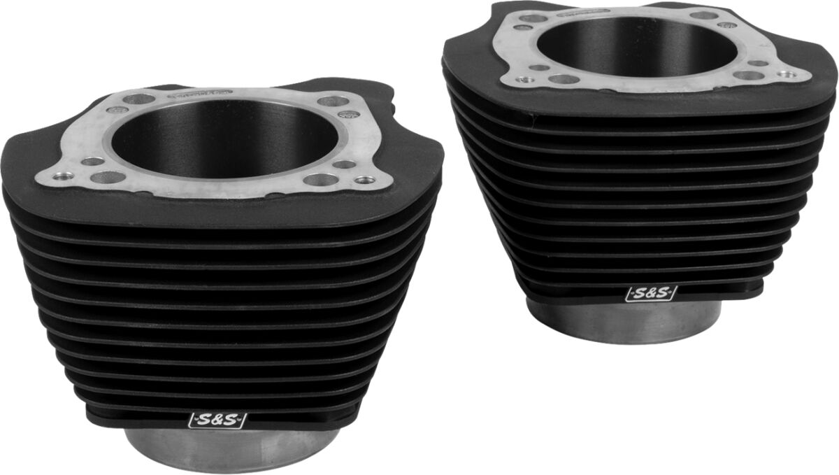 Cylinder Set - 4.32" Bore - Unhoned - Black w/o Highlighted Fins - M8