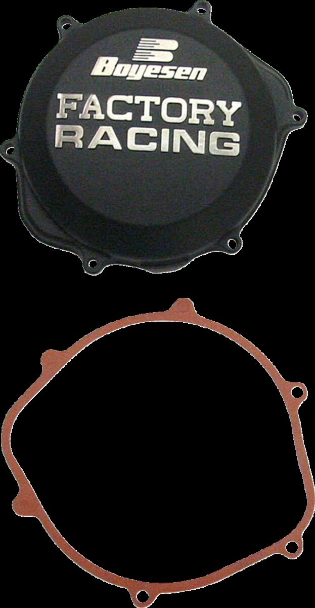 CLUTCH COVER FACTORY RACING  ALUMINUM REPLACEMENT BLACK