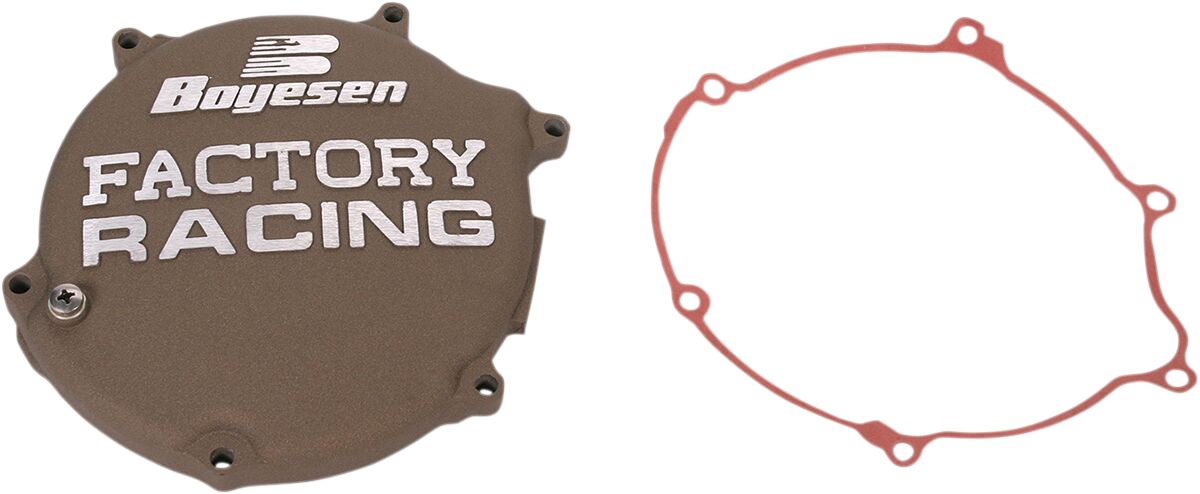 CLUTCH COVER FACTORY RACING  ALUMINUM REPLACEMENT BLACK