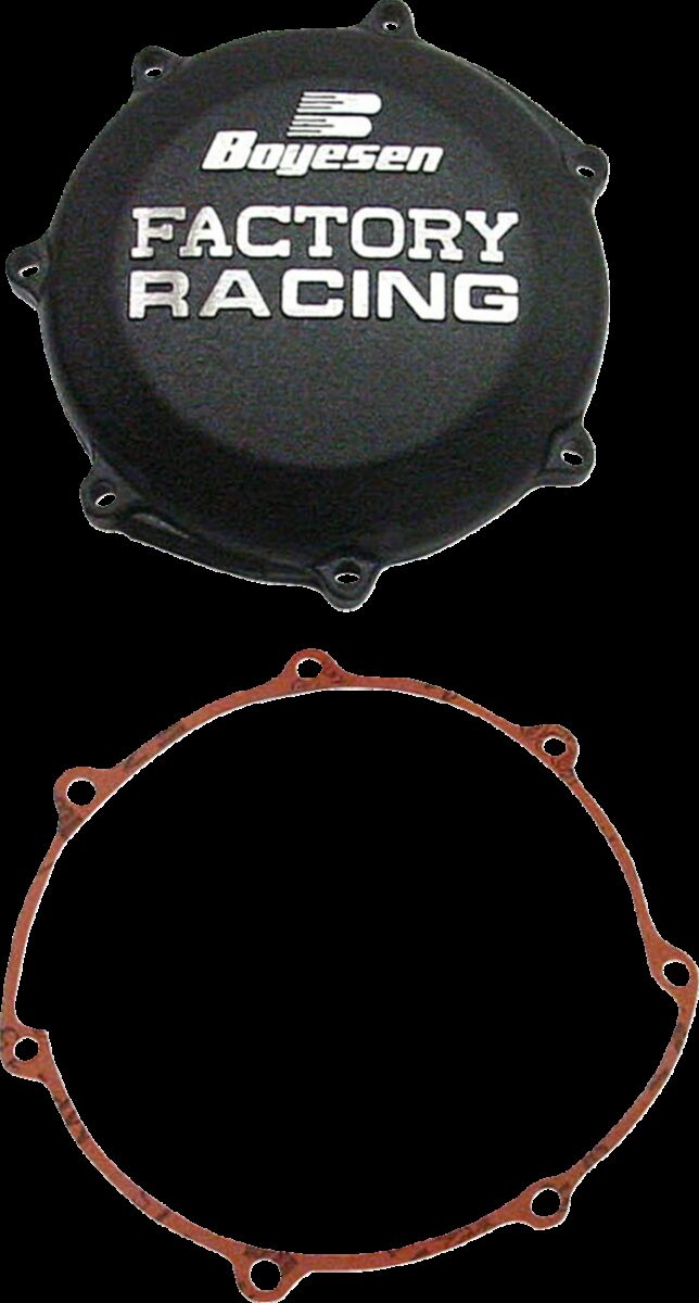 CLUTCH COVER FACTORY RACING  ALUMINUM REPLACEMENT BLACK