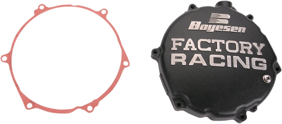 CLUTCH COVER FACTORY RACING  ALUMINUM REPLACEMENT BLACK