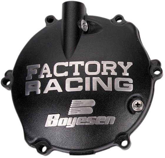 CLUTCH COVER FACTORY RACING  ALUMINUM REPLACEMENT BLACK