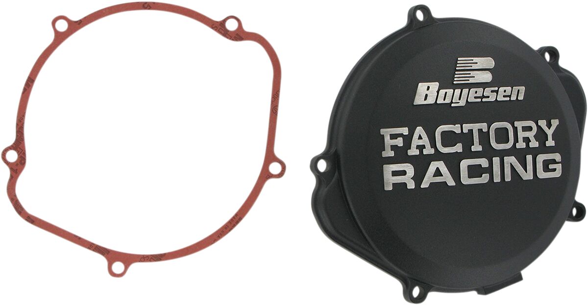 CLUTCH COVER FACTORY RACING  ALUMINUM REPLACEMENT BLACK