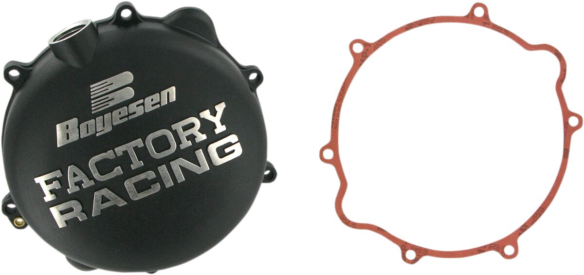 CLUTCH COVER FACTORY RACING  ALUMINUM REPLACEMENT BLACK