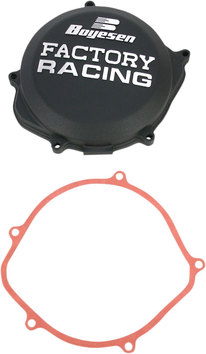CLUTCH COVER FACTORY RACING  ALUMINUM REPLACEMENT BLACK