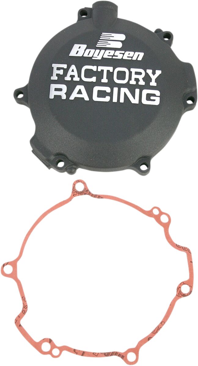 CLUTCH COVER FACTORY RACING  ALUMINUM REPLACEMENT BLACK