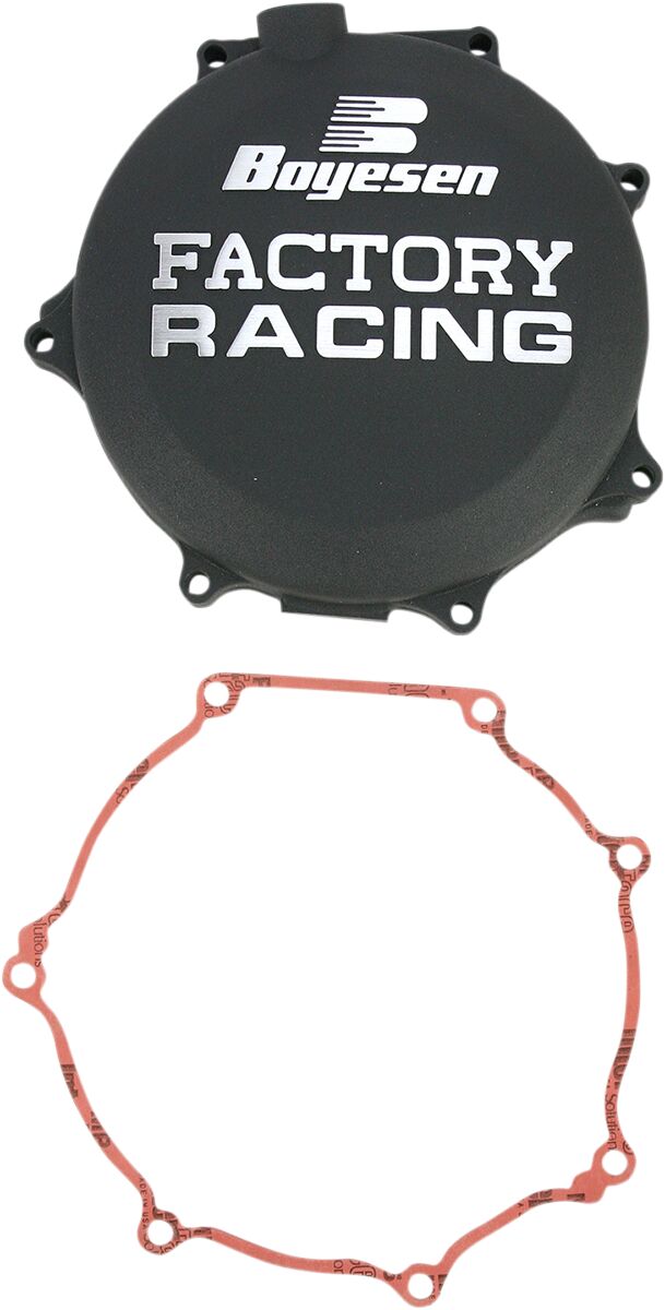 CLUTCH COVER FACTORY RACING  ALUMINUM REPLACEMENT BLACK