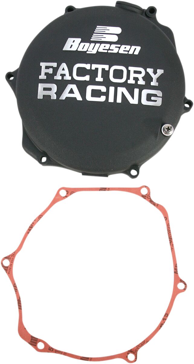 CLUTCH COVER FACTORY RACING  ALUMINUM REPLACEMENT BLACK