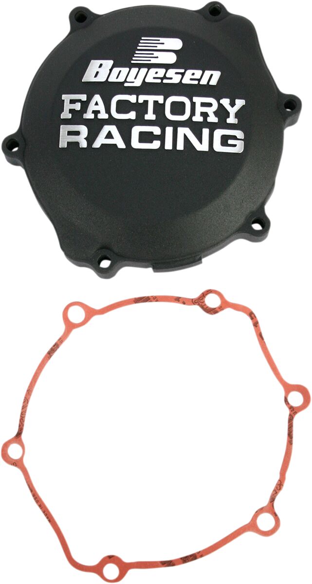 CLUTCH COVER FACTORY RACING  ALUMINUM REPLACEMENT BLACK