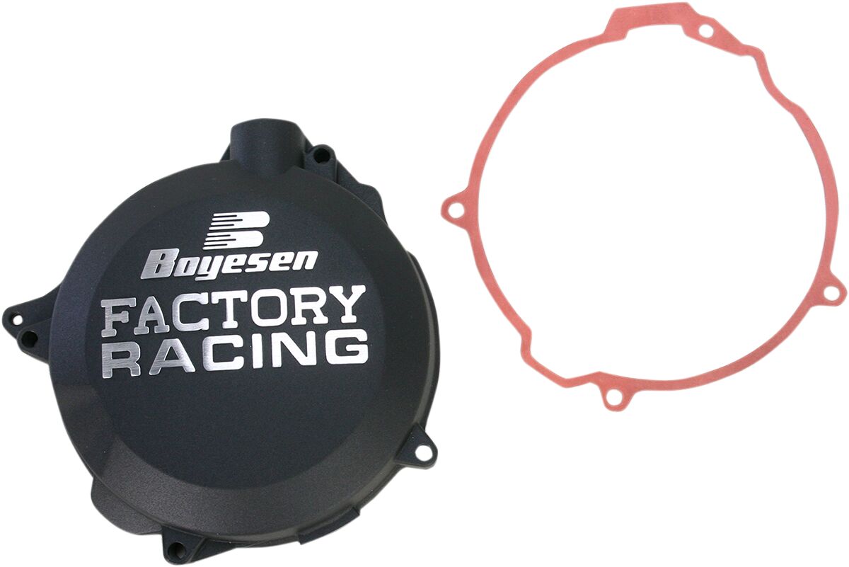 CLUTCH COVER FACTORY RACING  ALUMINUM REPLACEMENT POWDER-COATED BLACK