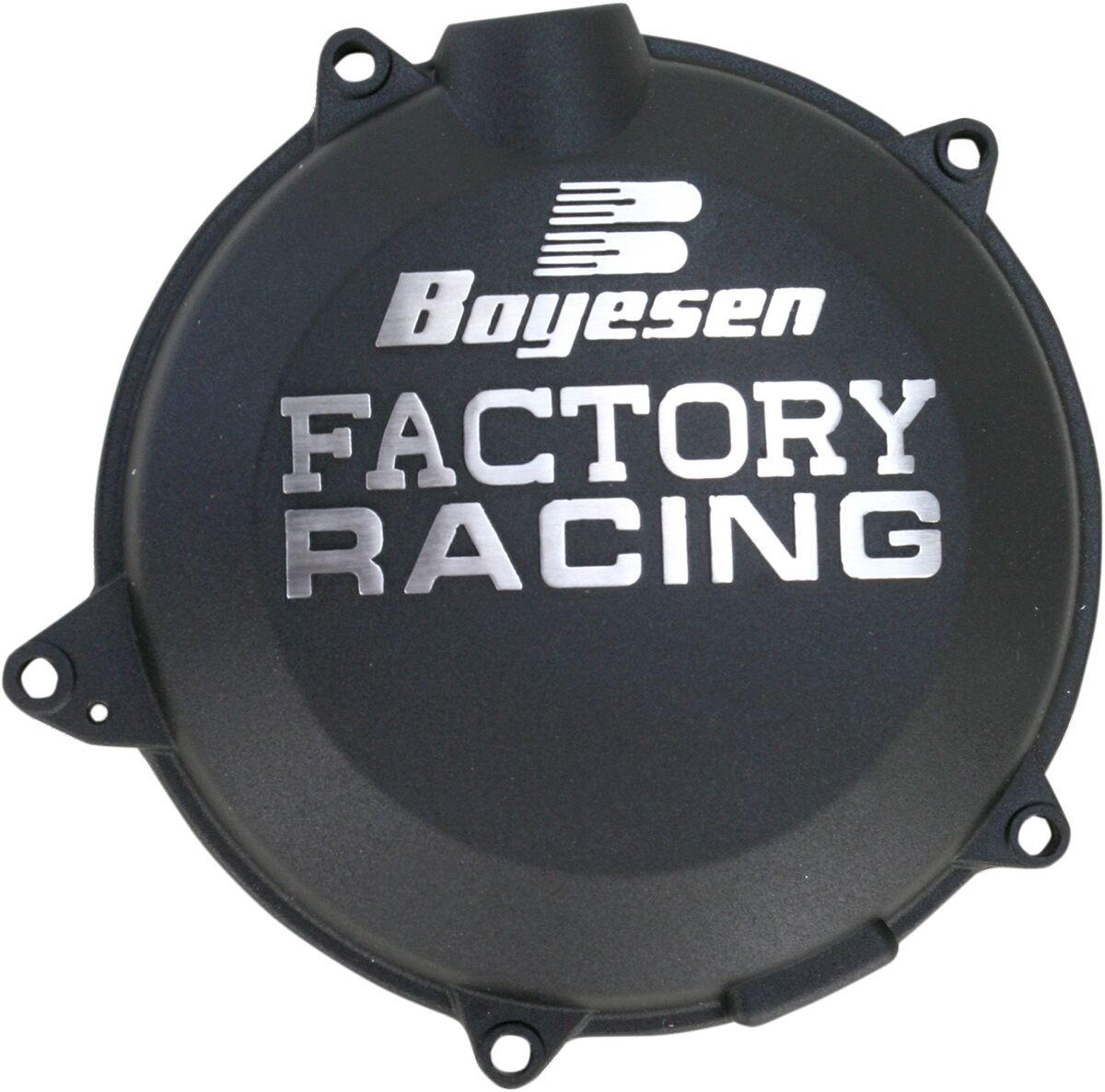 CLUTCH COVER FACTORY RACING  ALUMINUM REPLACEMENT POWDER-COATED BLACK