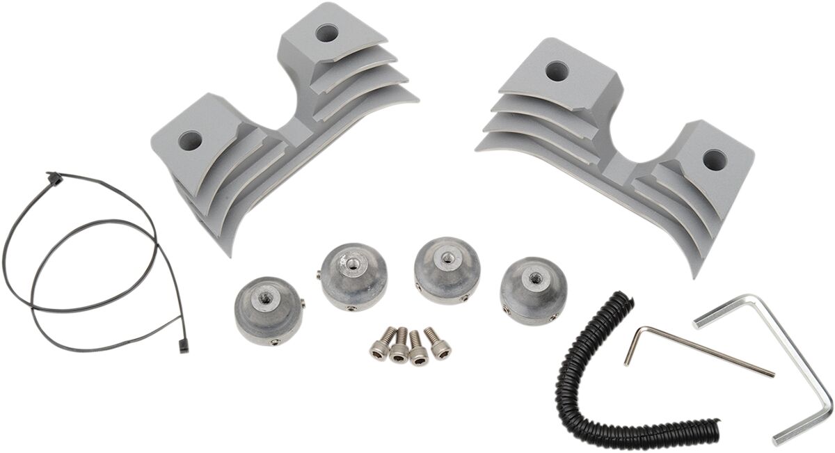 SPARK PLUG HEAD BOLT COVERS SILVER