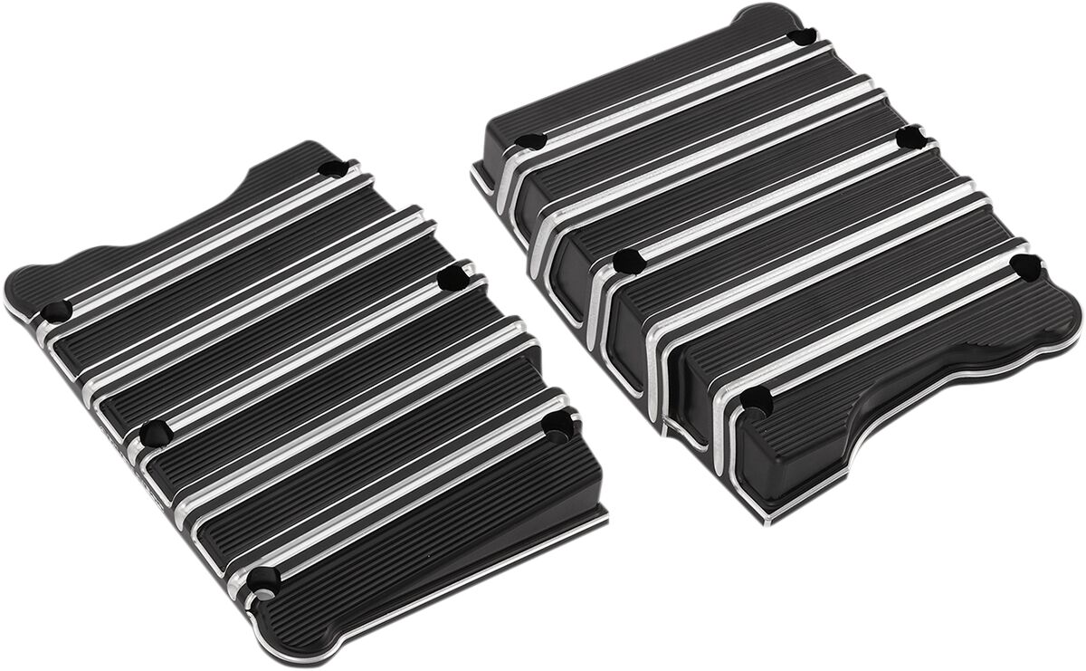 ROCKER BOX COVERS 10-GAUGE TWIN CAM BLACK