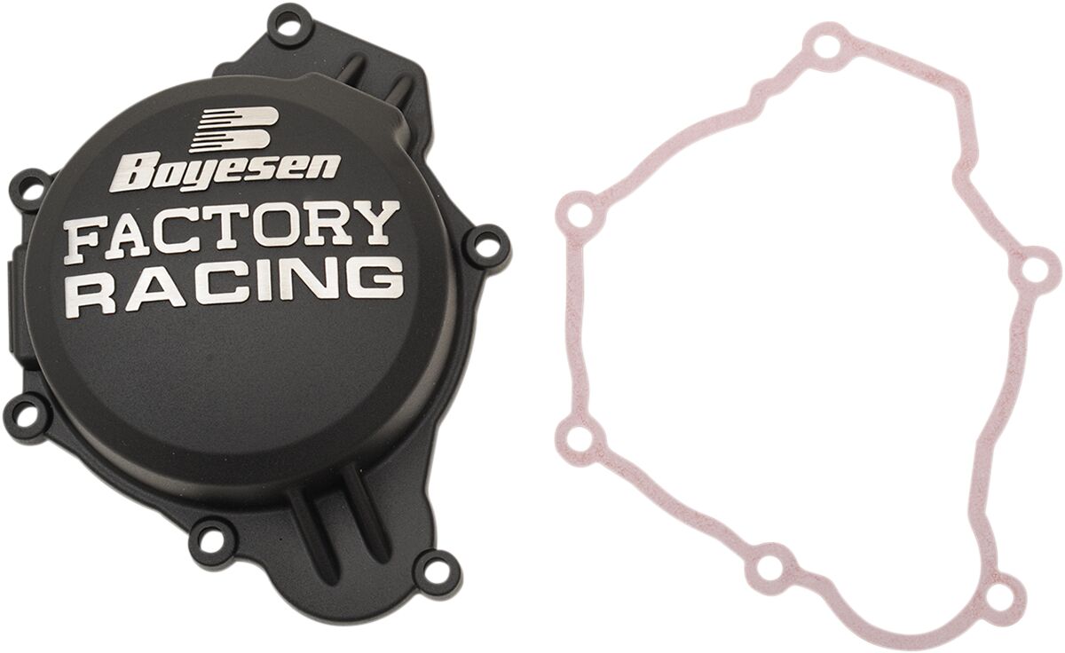 IGNITION COVER FACTORY RACING  ALUMINUM REPLACEMENT POWDER-COATED BLACK