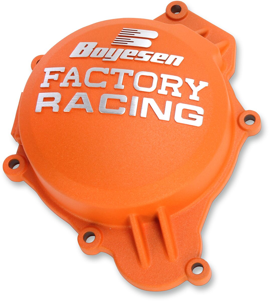 IGNITION COVER FACTORY RACING  ALUMINUM REPLACEMENT POWDER-COATED ORANGE