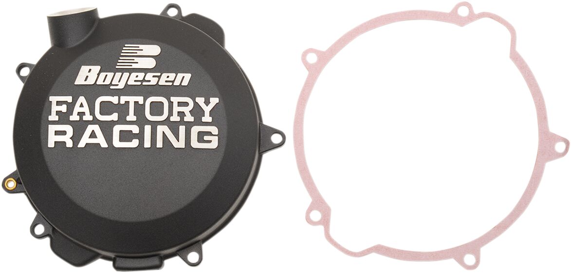 CLUTCH COVER FACTORY RACING  ALUMINUM REPLACEMENT BLACK