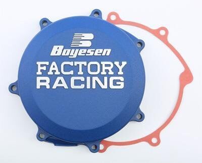 CLUTCH COVER FACTORY RACING  ALUMINUM REPLACEMENT BLUE