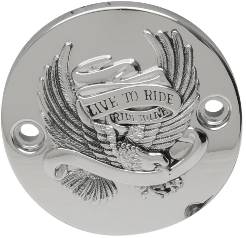 LIVE TO RIDE POINTS COVER CHROME