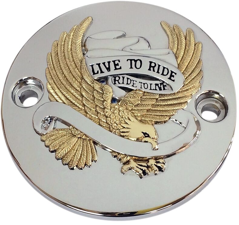 LIVE TO RIDE POINTS COVER CHROME/GOLD