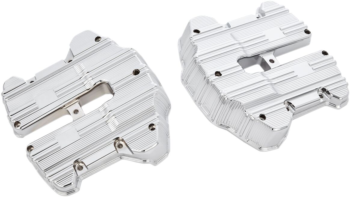 ROCKER BOX COVERS 10-GAUGE M8  CHROME