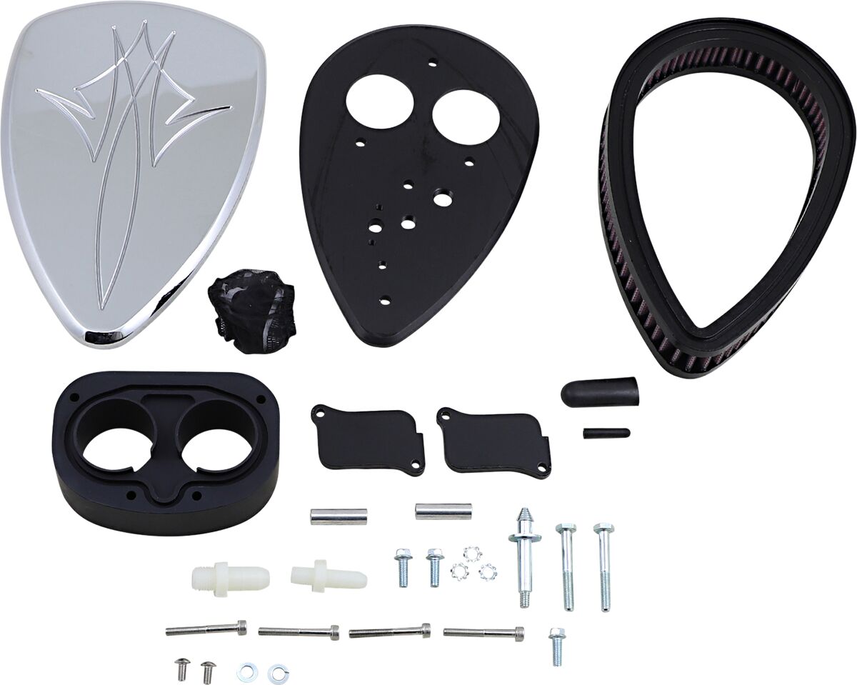 AIR CLEANER KIT BIG AIR  PINSTRIPE CHROME