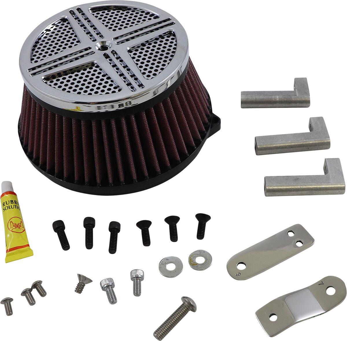 AIR CLEANER KIT XXX BIG AIR  CHROME