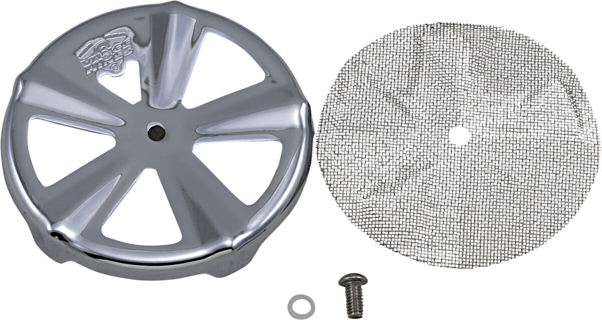 AIR CLEANER COVER FOR VO2 NAKED SKULLCAP CROWN CHROME