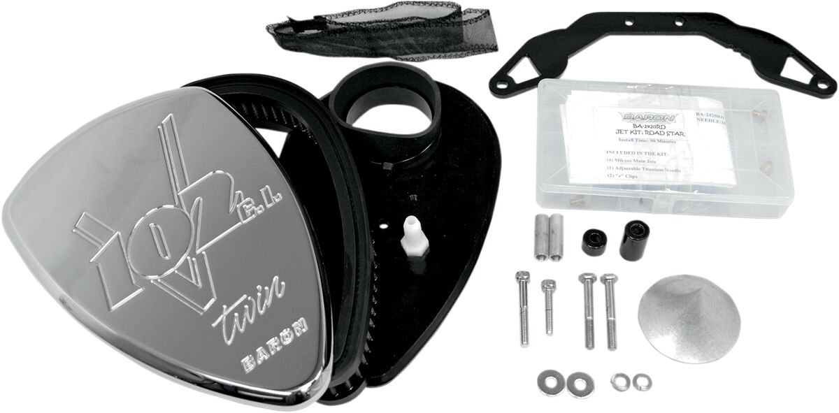 AIR CLEANER KIT BIG AIR (V102c.i.) CHROME
