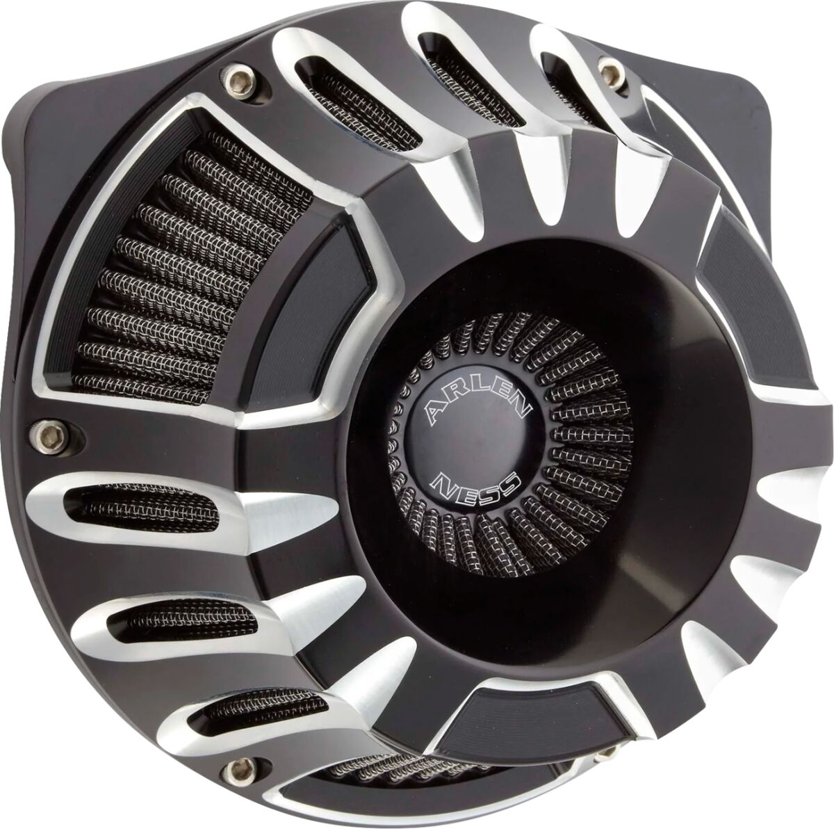 AIR CLEANER KIT INVERTED BIG SUCKER DEEP CUT BLACK