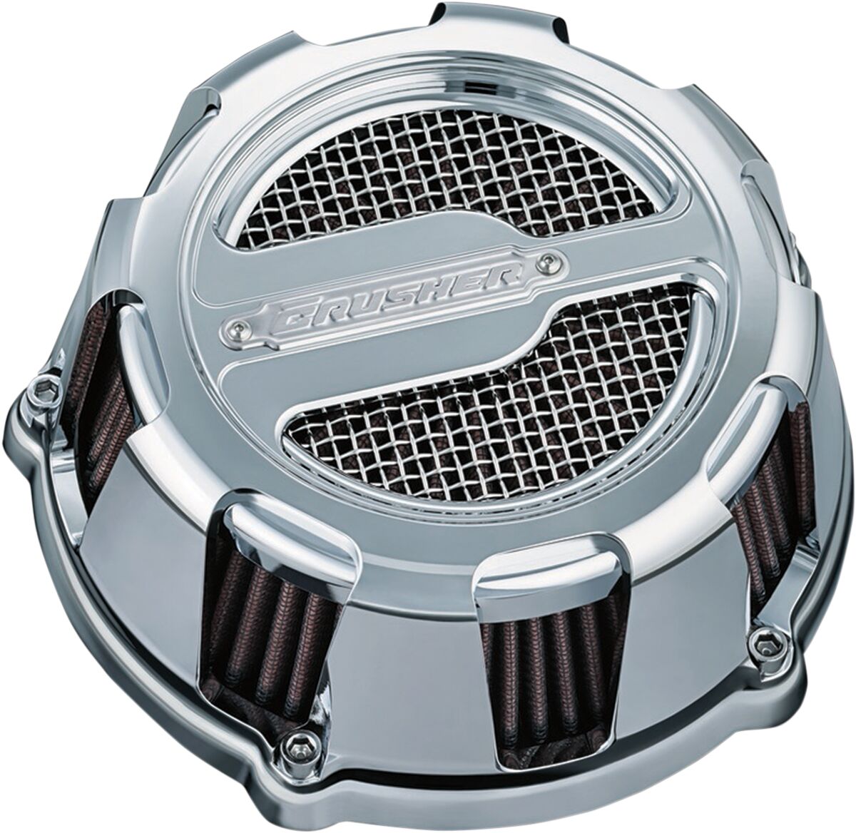 ECE COMPLIANT CRUSHER MAVERICK AIR CLEANER CHROME