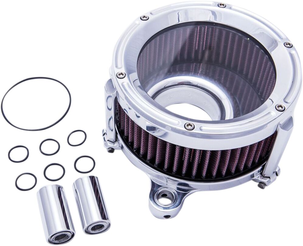 AIR CLEANER KIT ASSAULT CHARGE HIGH-FLOW TBW ALUMINUM CHROME