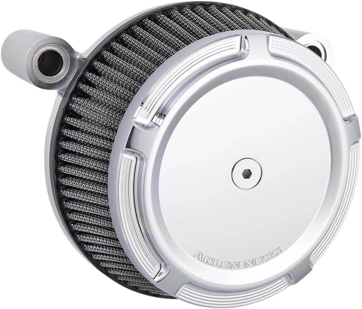 AIR FILTER KIT BIG SUCKER STAGE 1 WITH SYNTHETIC AIR FILTER BEVELED CHROME