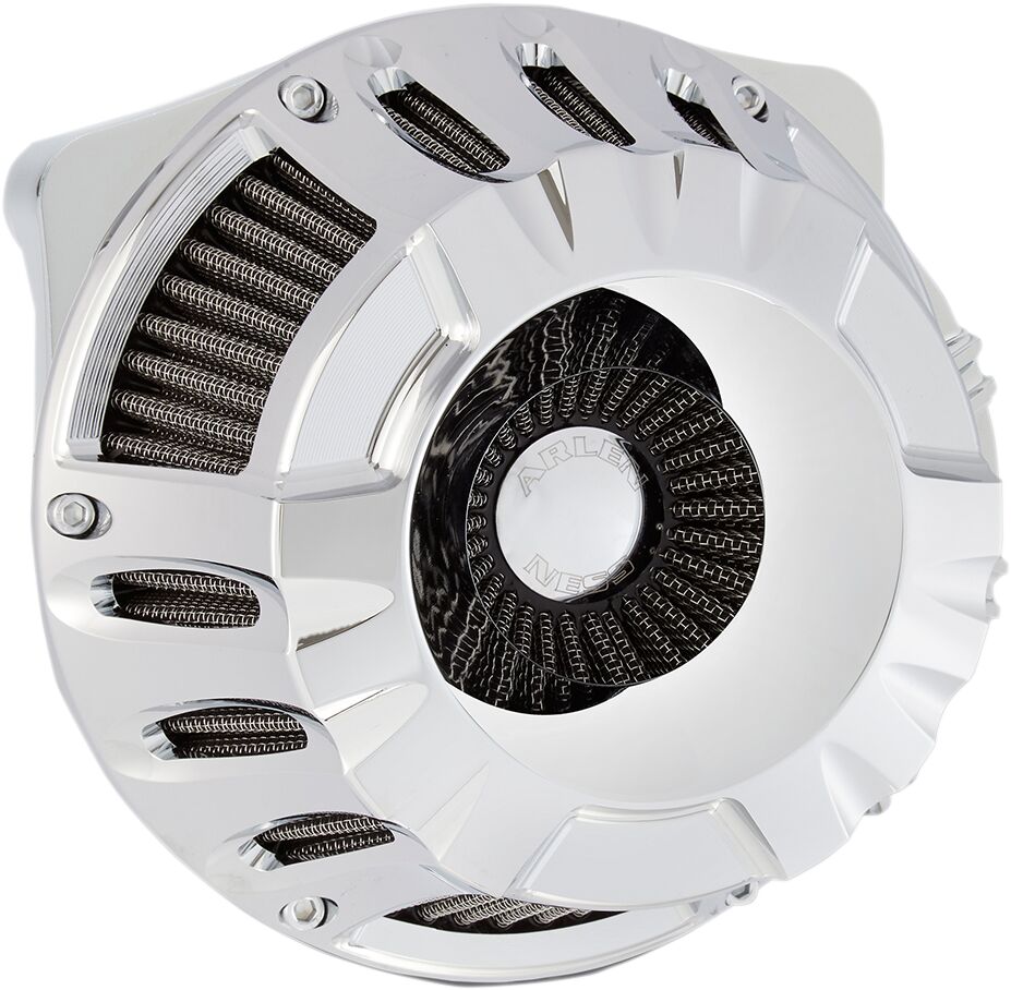 AIR CLEANER KIT INVERTED BIG SUCKER DEEP CUT CHROME