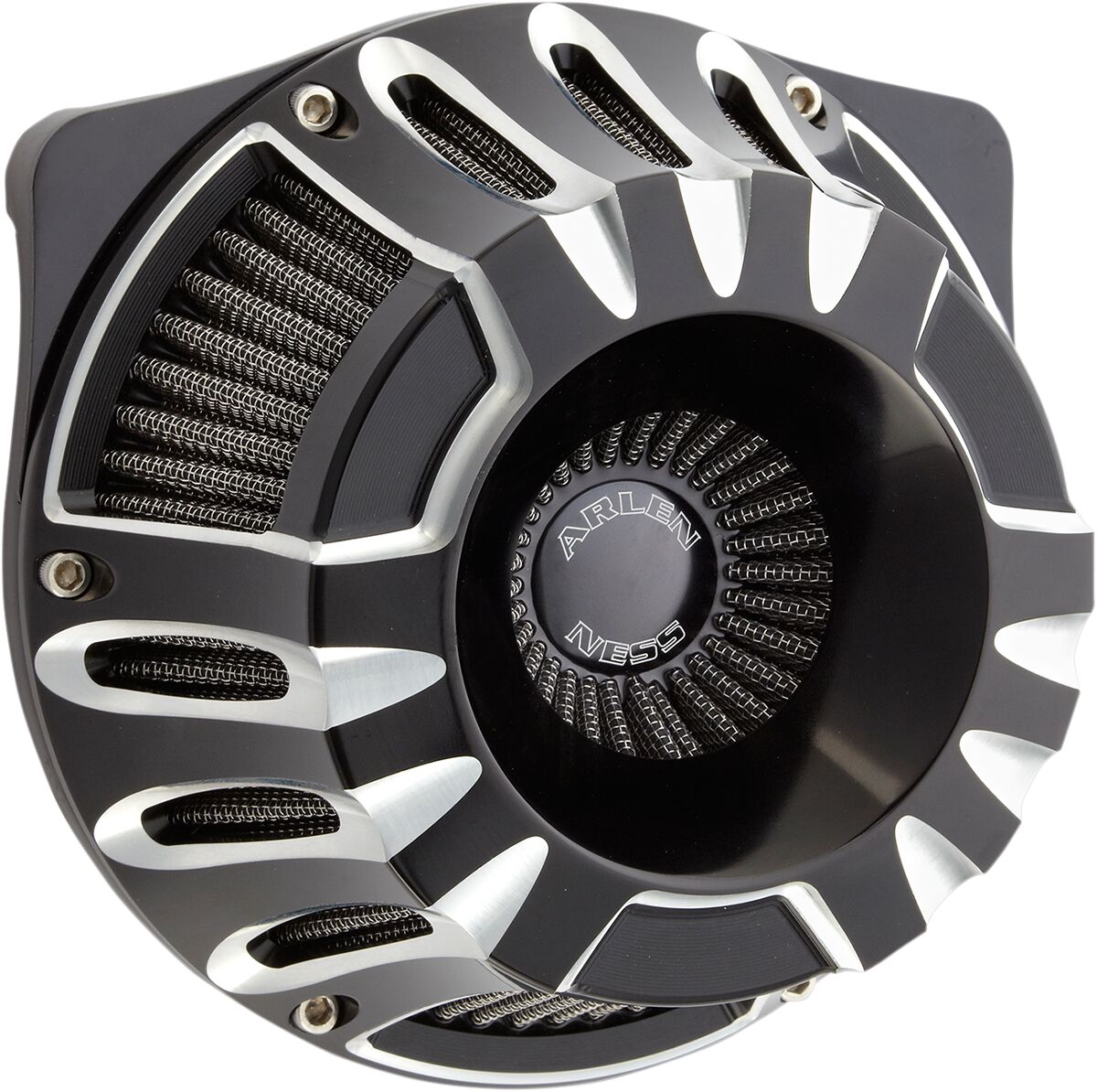 AIR CLEANER KIT INVERTED BIG SUCKER DEEP CUT BLACK