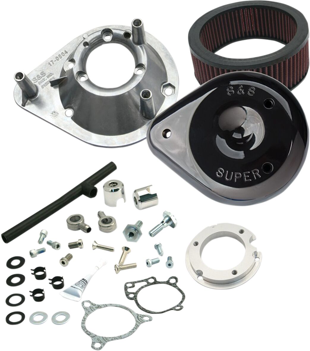 AIR CLEANER KIT CLASSIC TEARDROP TBW GLOSSY BLACK