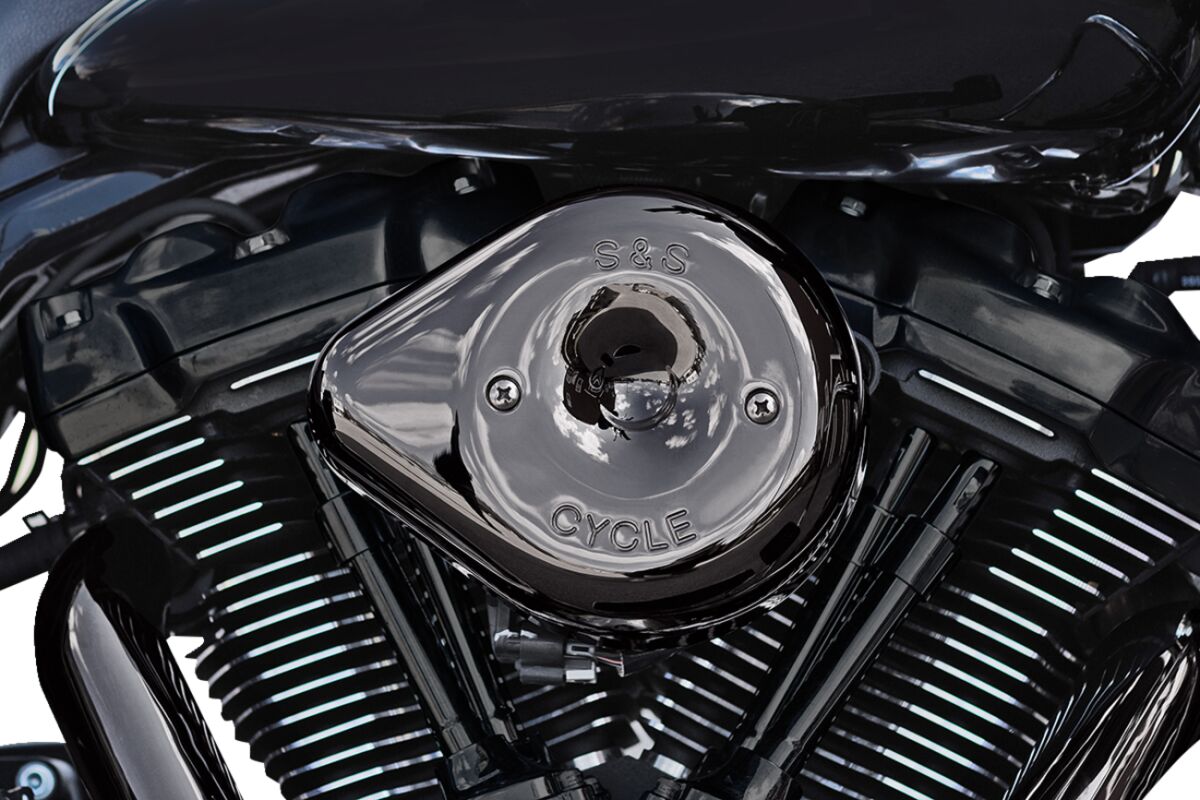 Air Cleaner Kit Stealth Teardrop Lava Chrome 2017-2023 M8