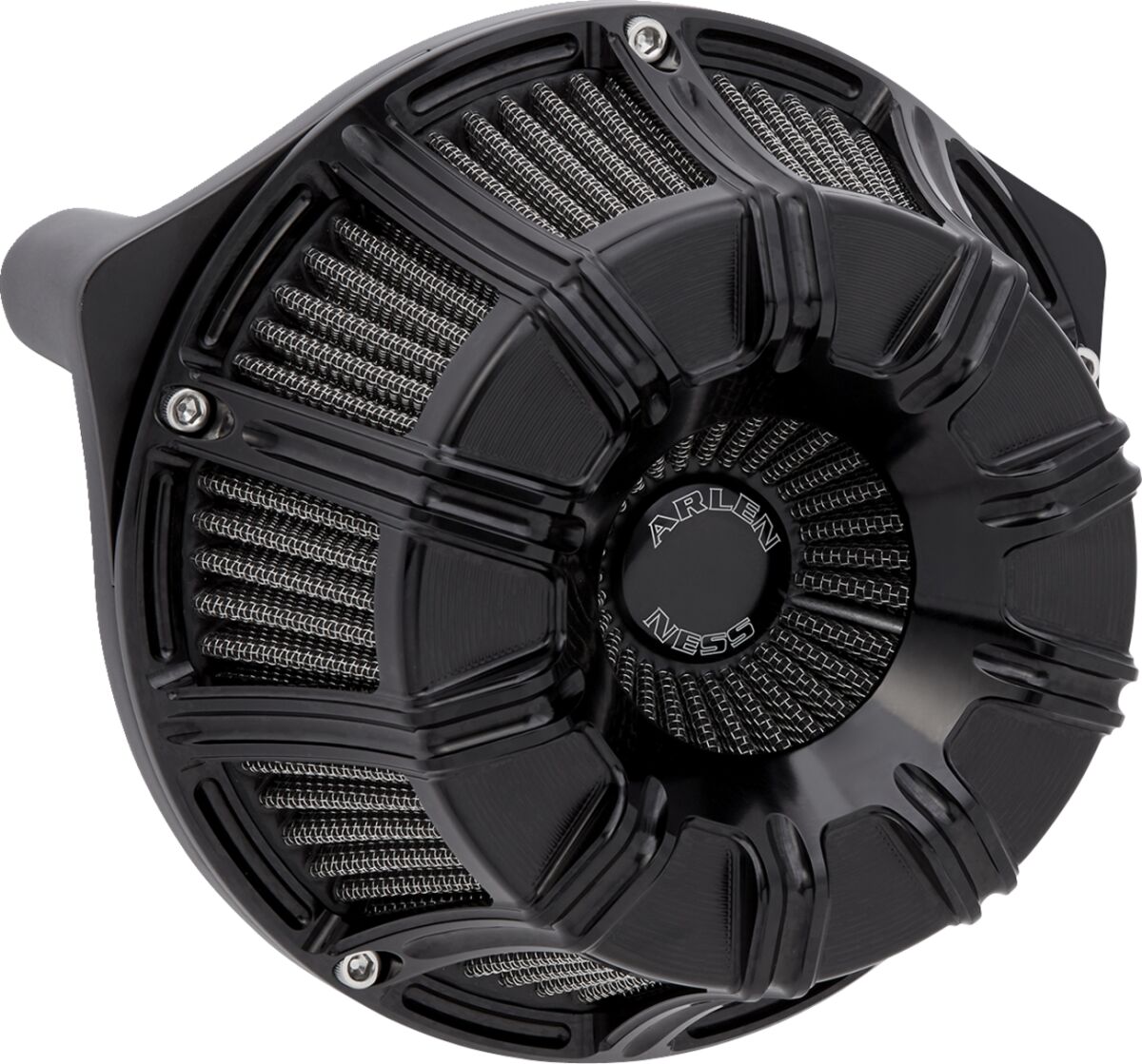 AIR CLEANER 10-GAUGE INVERTED ALL BLACK