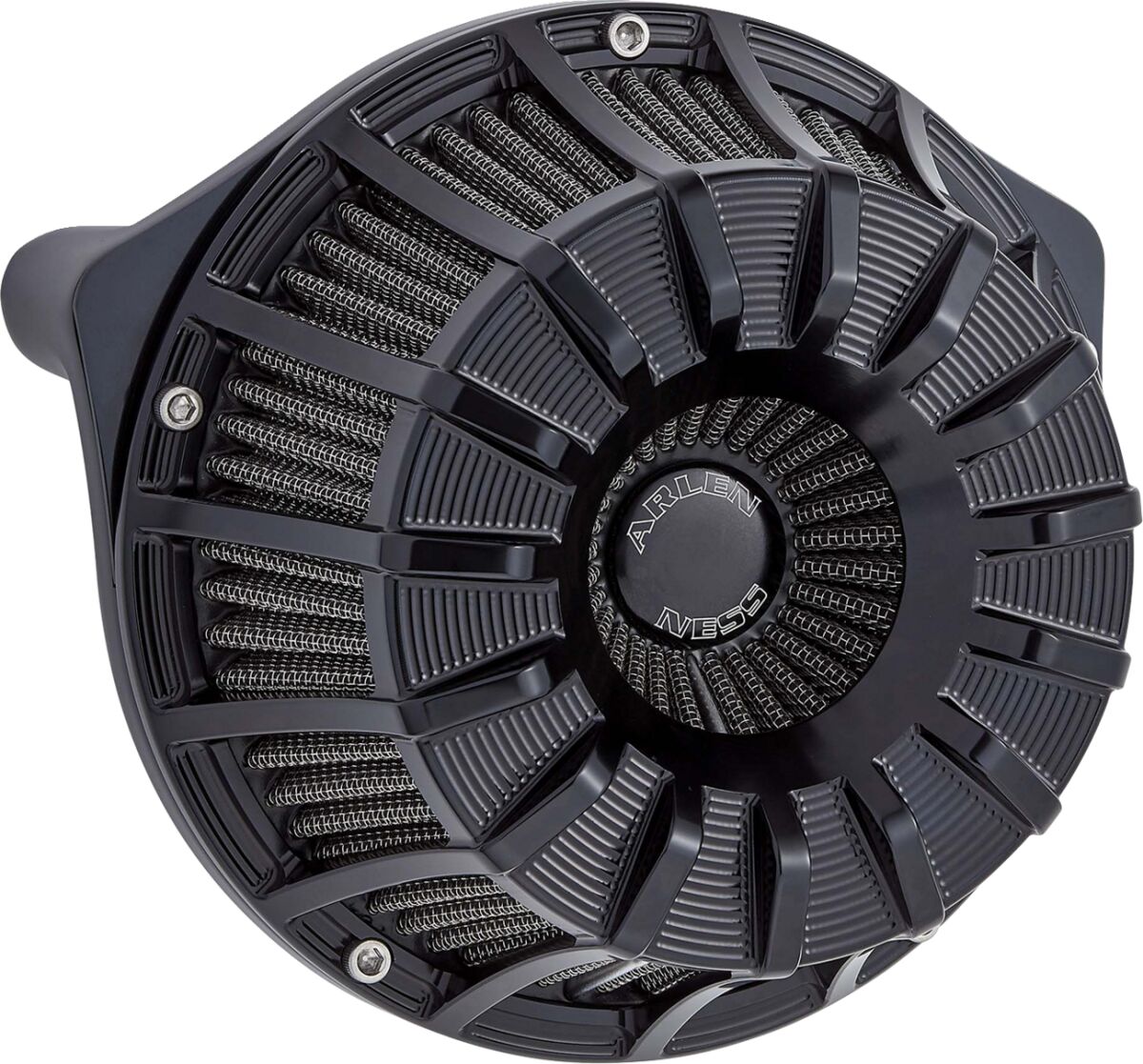 AIR CLEANER15-SPOKE INVERTED ALL BLACK