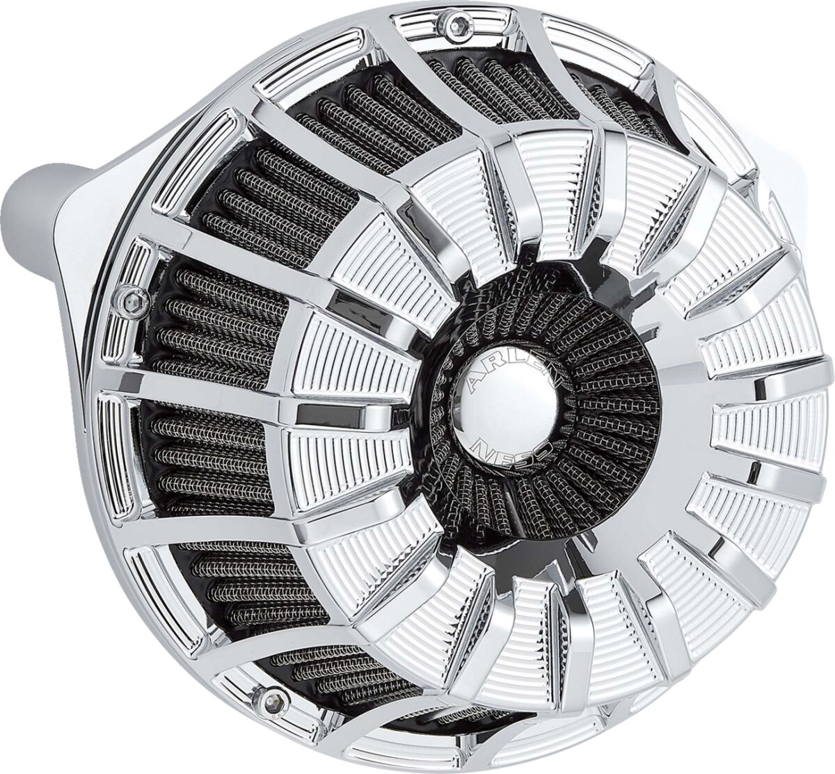 AIR CLEANER 15-SPOKE INVERTED CHROME