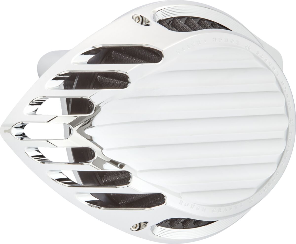 AIR CLEANER ROUGH CRAFTS ROUND CHROME